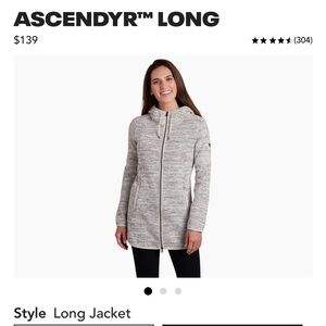 Kuhl’s Gray ASCENDYR™ LONG Women’s Hoody